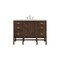 James Martin Vanities Addison 48in Single Vanity, Mid-Century Acacia w/ 3 CM Ethereal Noctis Quartz Top E444-V48-MCA-3ENC - alternate 1